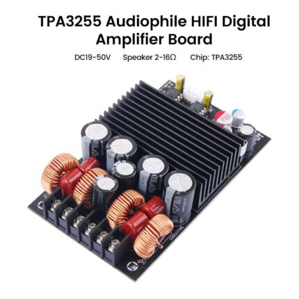 لوحة مضخم صوت رقمي TPA3255 عالي النقاء (HIFI) بقدرة احترافية
TPA3255 Audiophile HIFI Digital Amplifier Board - High Power
